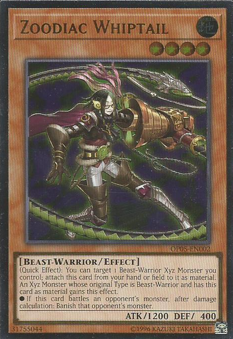 Zoodiac Whiptail [OP05-EN002] Ultimate Rare | Odin's Place