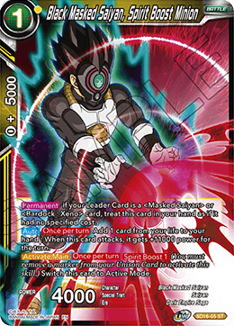 Black Masked Saiyan, Spirit Boost Minion (Starter Deck - Darkness Reborn) (SD16-05) [Cross Spirits] | Odin's Place
