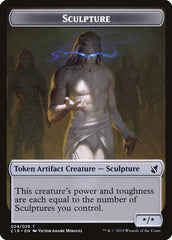 Bird (001) // Sculpture Double-Sided Token [Commander 2019 Tokens] | Odin's Place