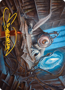 Unblinking Observer Art Card (Gold-Stamped Signature) [Innistrad: Midnight Hunt Art Series] | Odin's Place