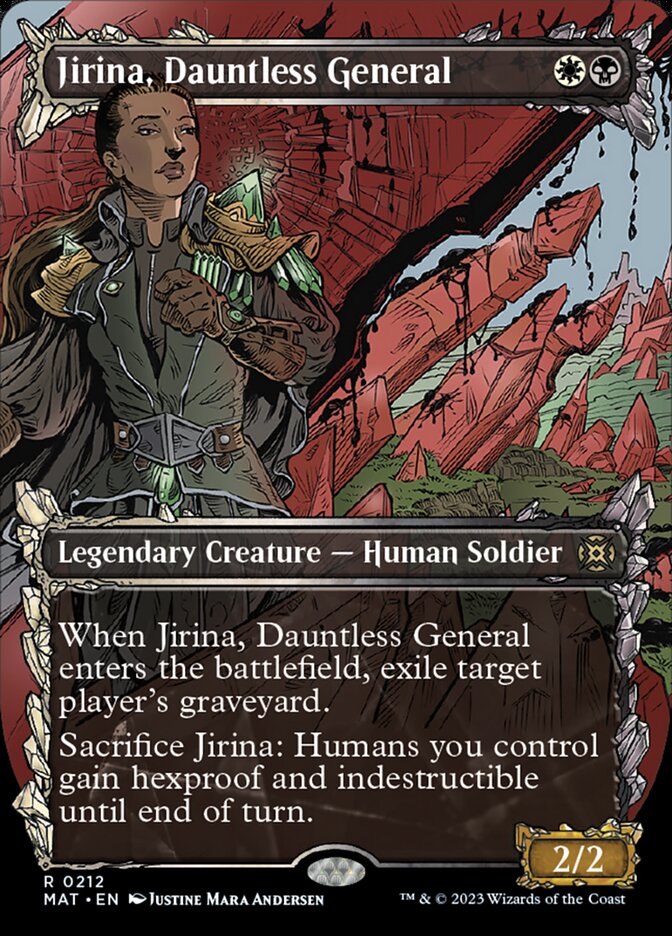 Jirina, Dauntless General (Showcase Halo Foil) [March of the Machine: The Aftermath] | Odin's Place