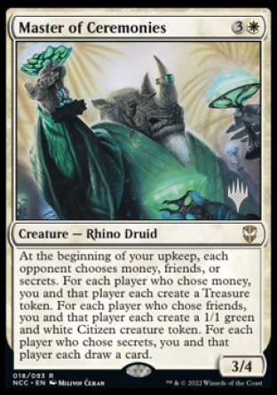 Master of Ceremonies (Promo Pack) [Streets of New Capenna Commander Promos] | Odin's Place