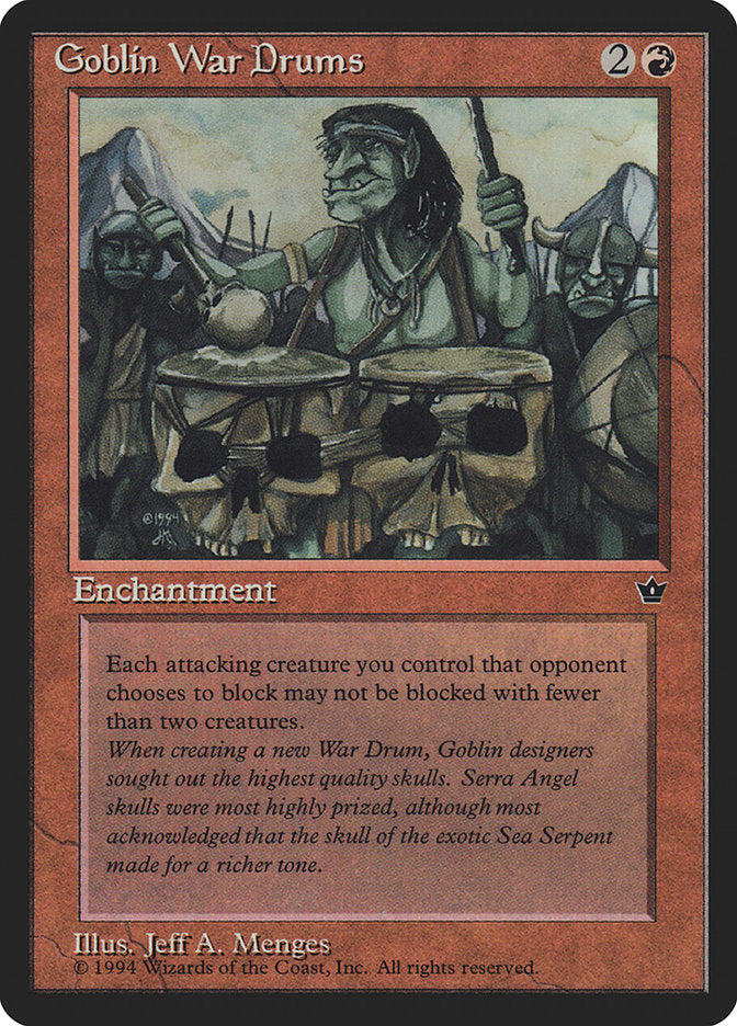 Goblin War Drums (Jeff A. Menges) [Fallen Empires] | Odin's Place
