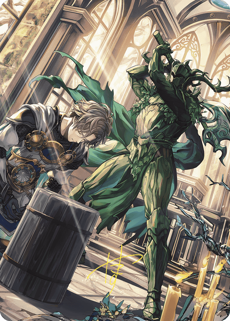 Karmic Justice Anime Art Card (Gold-Stamped Signature) [Wilds of Eldraine Art Series] | Odin's Place
