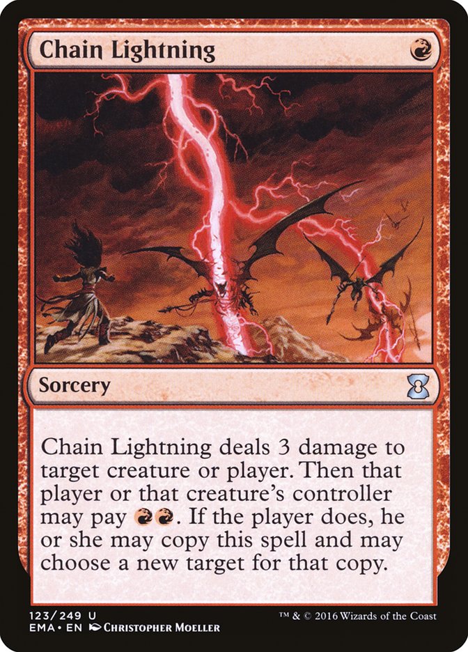 Chain Lightning (123) [Eternal Masters] | Odin's Place