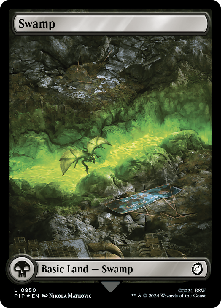 Swamp (0850) (Surge Foil) [Fallout] | Odin's Place