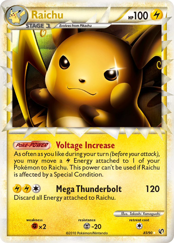Raichu (83/90) [HeartGold & SoulSilver: Undaunted] | Odin's Place