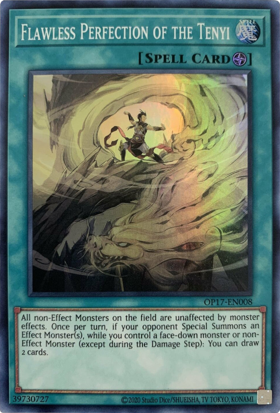 Flawless Perfection of the Tenyi [OP17-EN008] Super Rare | Odin's Place