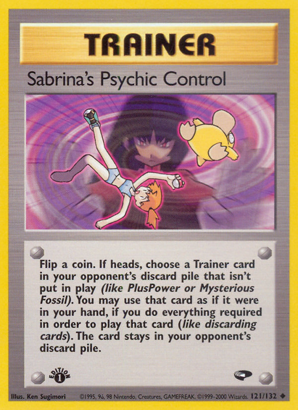 Sabrina's Psychic Control (121/132) [Gym Challenge 1st Edition] | Odin's Place
