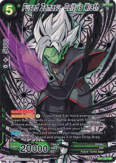 Fused Zamasu, Deity's Wrath (Collector's Selection Vol. 1) (DB1-057) [Promotion Cards] | Odin's Place