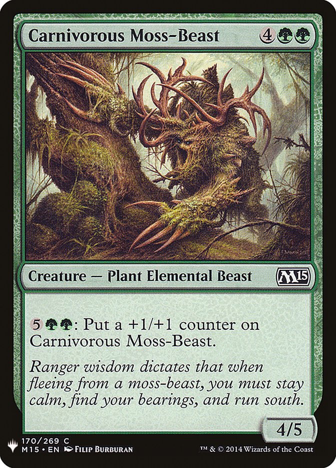 Carnivorous Moss-Beast [Mystery Booster] | Odin's Place