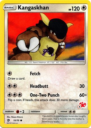 Kangaskhan (55/70) (Charizard Stamp #4) [Battle Academy 2020] | Odin's Place
