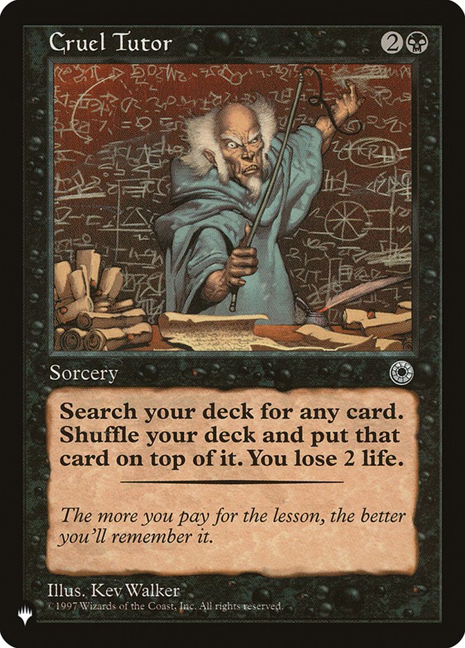 Cruel Tutor [The List] | Odin's Place