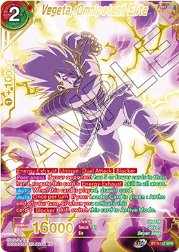 Vegeta, Omnipotent Elite (SPR) (BT15-143) [Saiyan Showdown] | Odin's Place