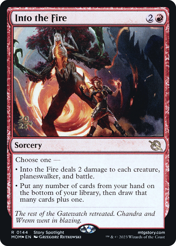 Into the Fire [March of the Machine Prerelease Promos] | Odin's Place