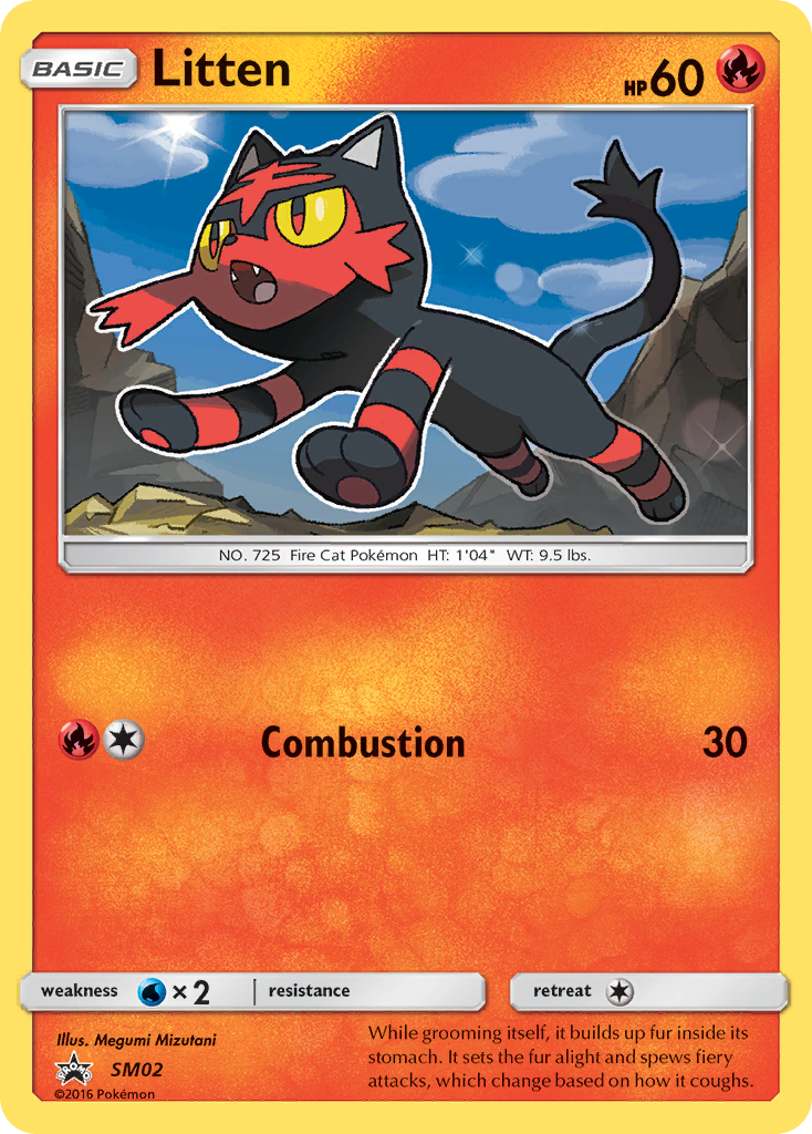 Litten (SM02) [Sun & Moon: Black Star Promos] | Odin's Place