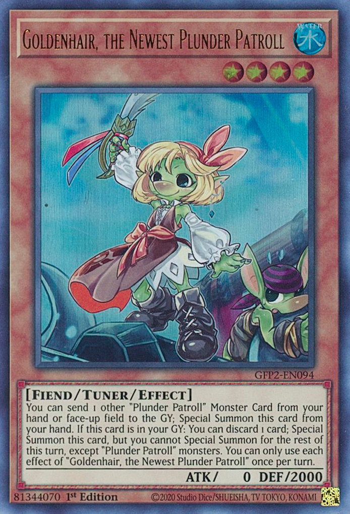 Goldenhair, the Newest Plunder Patroll [GFP2-EN094] Ultra Rare | Odin's Place