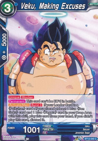 Veku, Making Excuses (BT12-040) [Vicious Rejuvenation] | Odin's Place