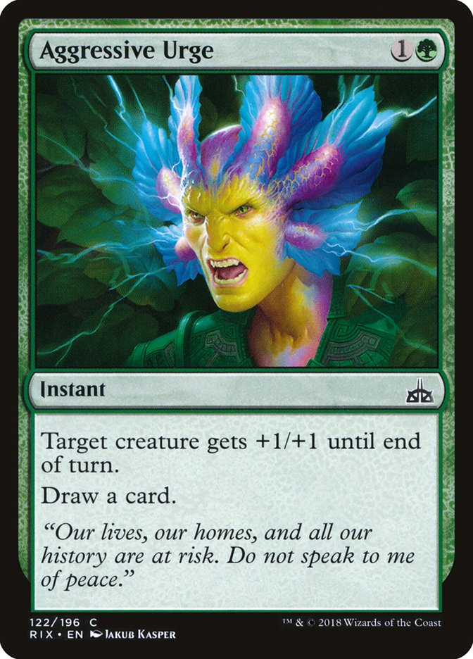 Aggressive Urge (122) [Rivals of Ixalan] | Odin's Place