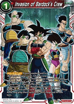 Invasion of Bardock's Crew (Rare) (BT13-027) [Supreme Rivalry] | Odin's Place