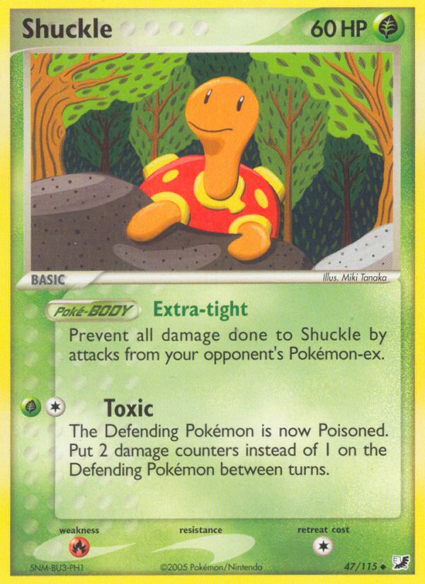 Shuckle (47/115) [EX: Unseen Forces] | Odin's Place