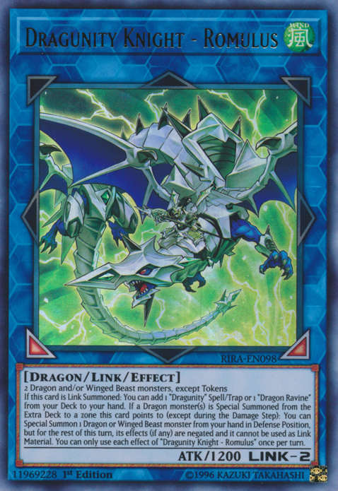 Dragunity Knight - Romulus [RIRA-EN098] Ultra Rare | Odin's Place