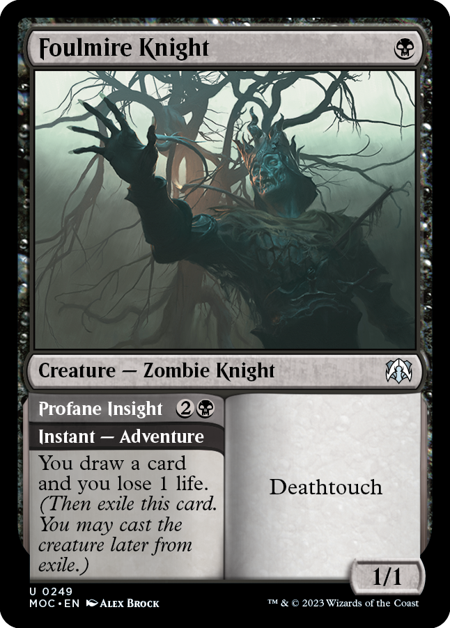 Foulmire Knight // Profane Insight [March of the Machine Commander] | Odin's Place