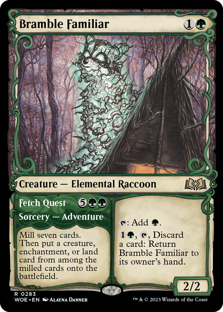 Bramble Familiar // Fetch Quest (Showcase) [Wilds of Eldraine] | Odin's Place