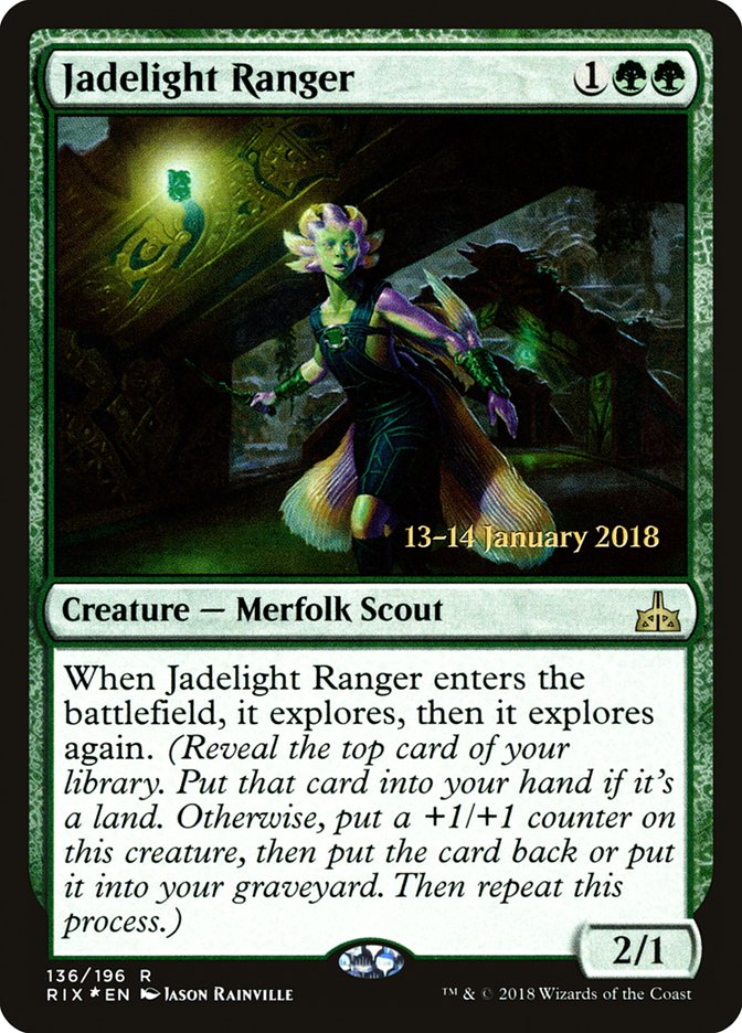 Jadelight Ranger (136) [Rivals of Ixalan Prerelease Promos] | Odin's Place