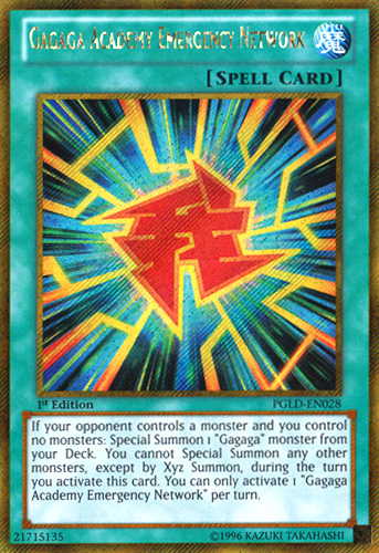 Gagaga Academy Emergency Network [PGLD-EN028] Gold Secret Rare | Odin's Place
