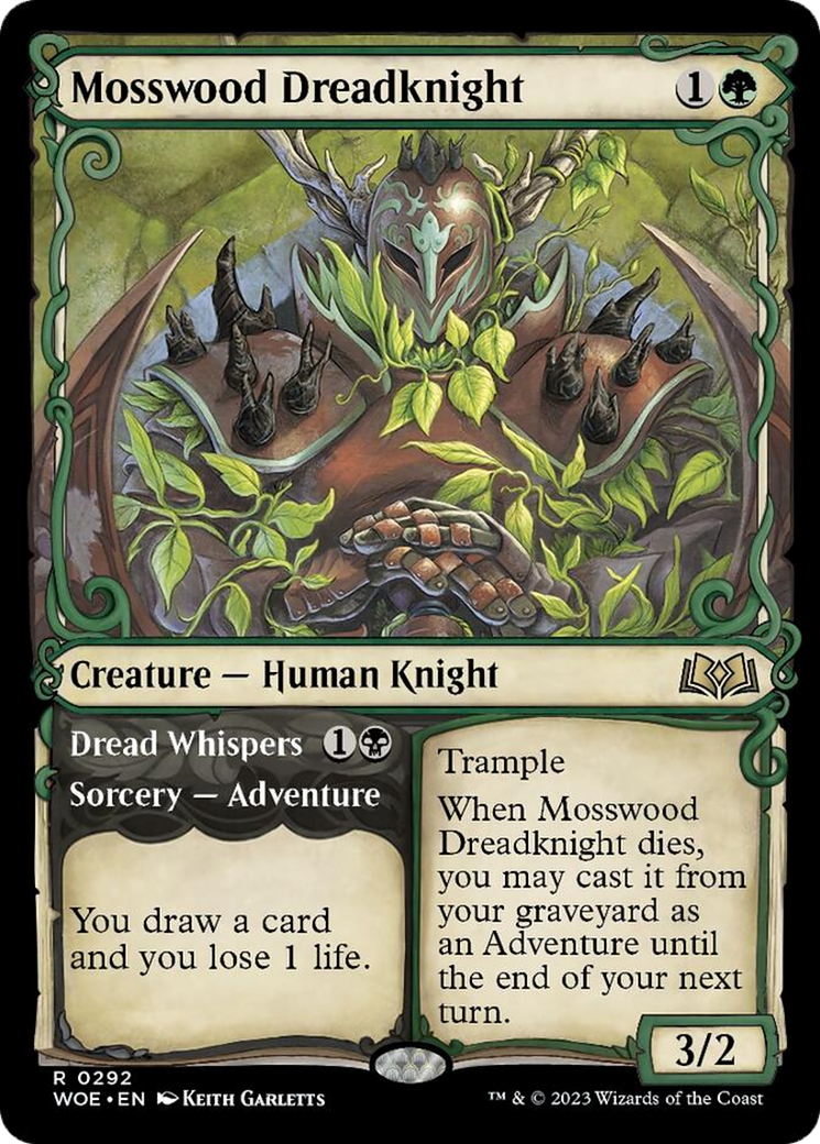 Mosswood Dreadknight // Dread Whispers (Showcase) [Wilds of Eldraine] | Odin's Place