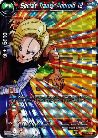 Secret Treaty Android 18 (TB2-009) [World Martial Arts Tournament] | Odin's Place