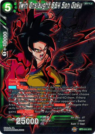 Twin Onslaught SS4 Son Goku (SPR) (BT5-055) [Miraculous Revival] | Odin's Place