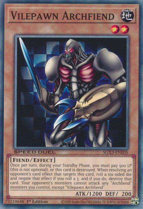 Vilepawn Archfiend [SXG3-ENE05] Common | Odin's Place