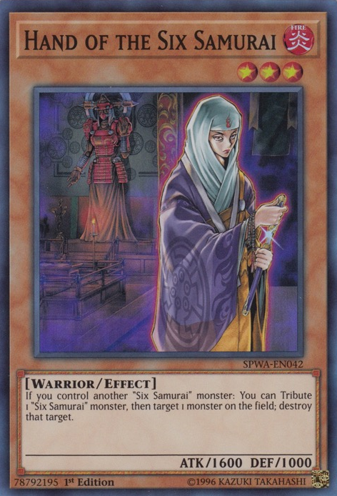 Hand of the Six Samurai [SPWA-EN042] Super Rare | Odin's Place