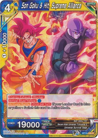 Son Goku & Hit, Supreme Alliance (BT10-145) [Rise of the Unison Warrior 2nd Edition] | Odin's Place