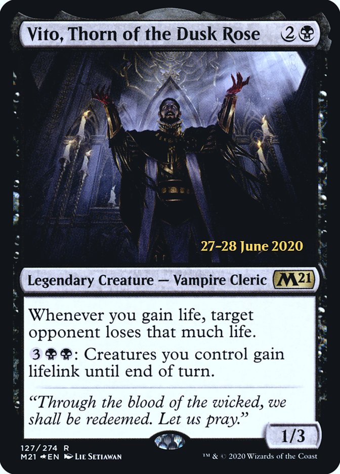 Vito, Thorn of the Dusk Rose [Core Set 2021 Prerelease Promos] | Odin's Place