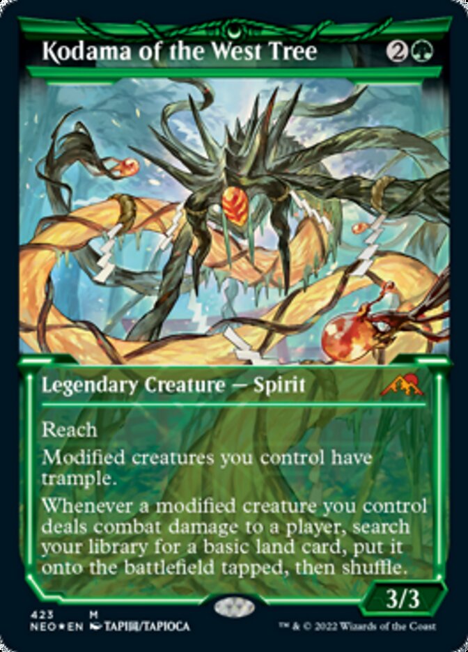 Kodama of the West Tree (Showcase) (Foil Etched) [Kamigawa: Neon Dynasty] | Odin's Place
