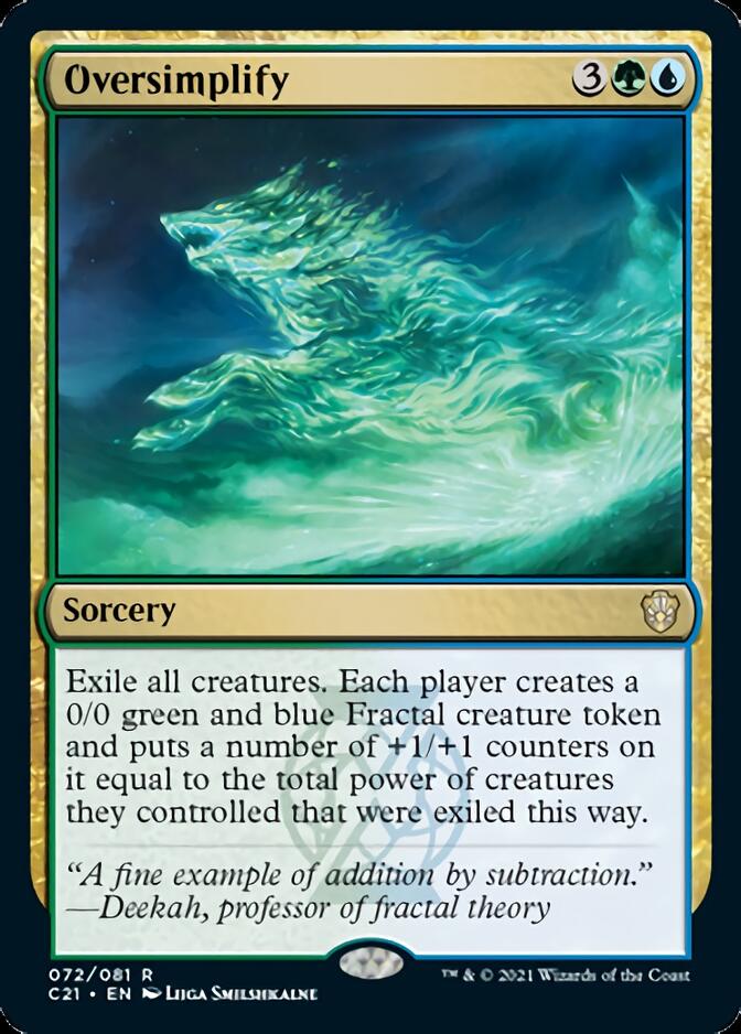 Oversimplify [Commander 2021] | Odin's Place