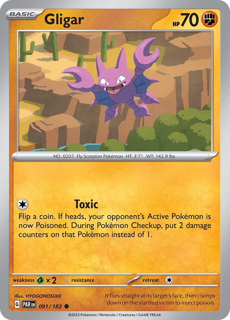 Gligar (091/182) [Scarlet & Violet: Paradox Rift] | Odin's Place
