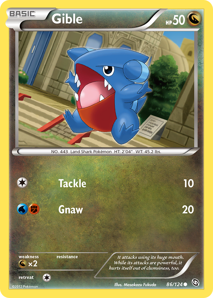 Gible (86/124) [Black & White: Dragons Exalted] | Odin's Place