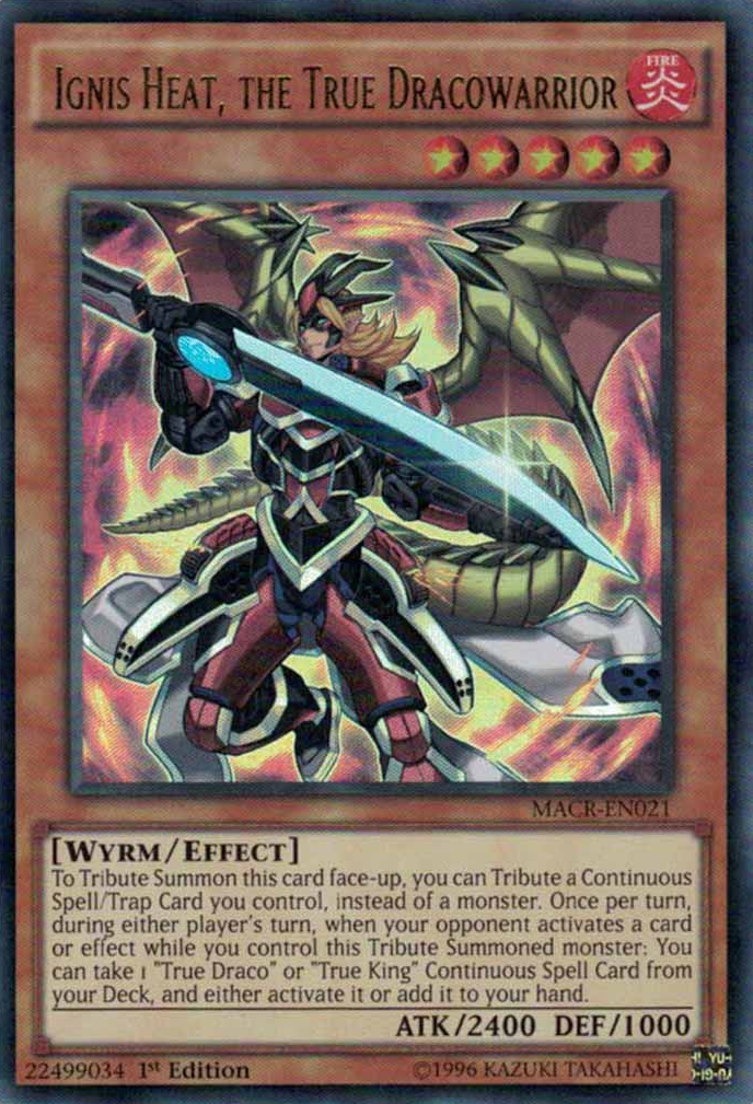 Ignis Heat, the True Dracowarrior [MACR-EN021] Ultra Rare | Odin's Place