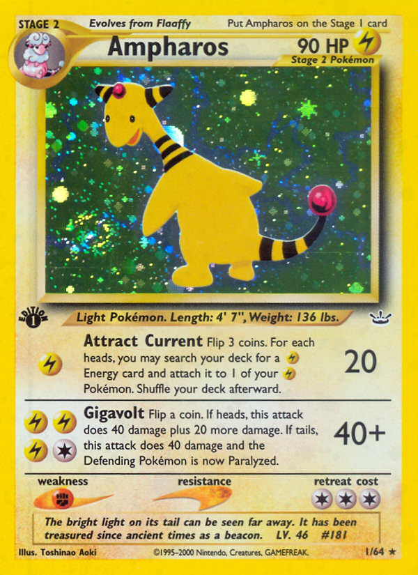 Ampharos (1/64) [Neo Revelation 1st Edition] | Odin's Place