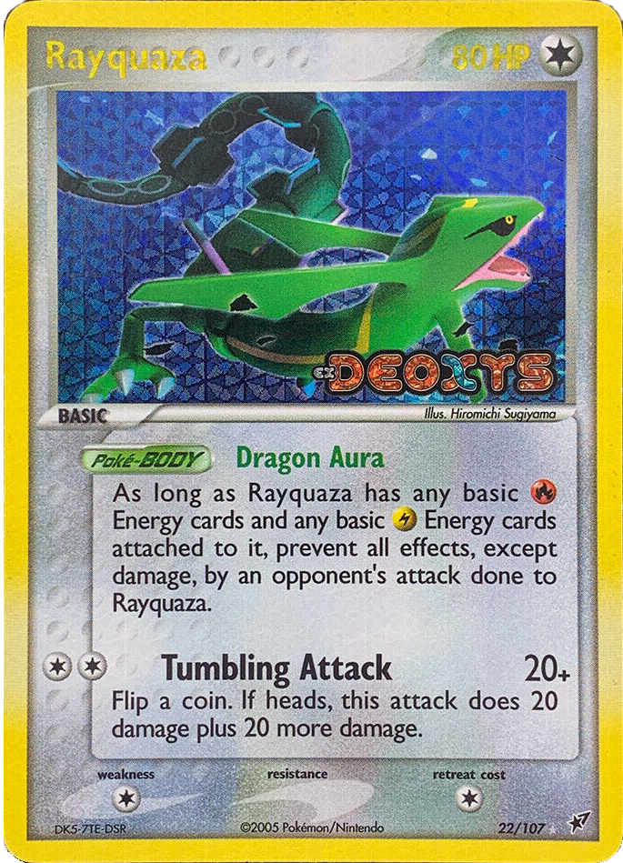 Rayquaza (22/107) (Stamped) [EX: Deoxys] | Odin's Place