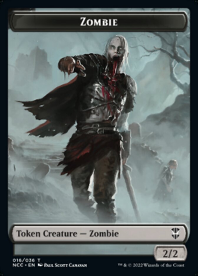 Zombie // Drake Double-Sided Token [Streets of New Capenna Commander Tokens] | Odin's Place