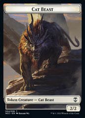 Soldier (09) // Cat Beast Double-Sided Token [Streets of New Capenna Commander Tokens] | Odin's Place