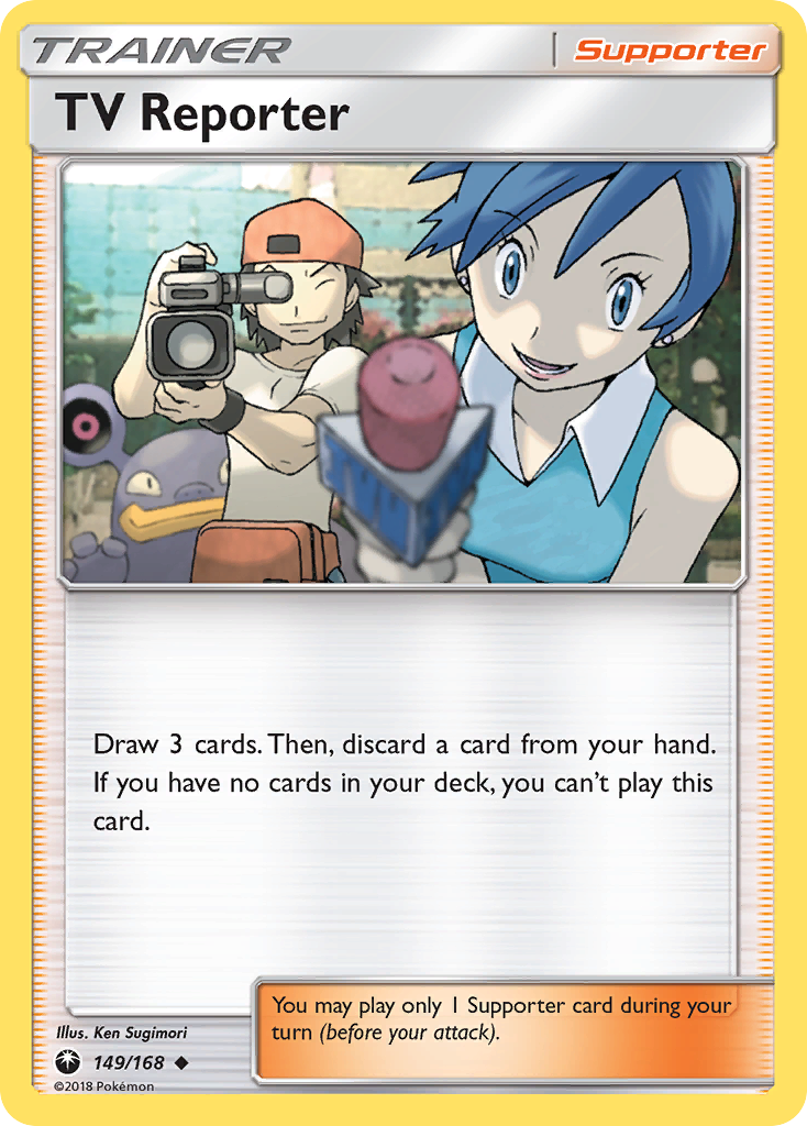TV Reporter (149/168) [Sun & Moon: Celestial Storm] | Odin's Place