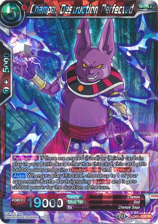 Champa, Destruction Perfected (DB1-006) [Dragon Brawl] | Odin's Place