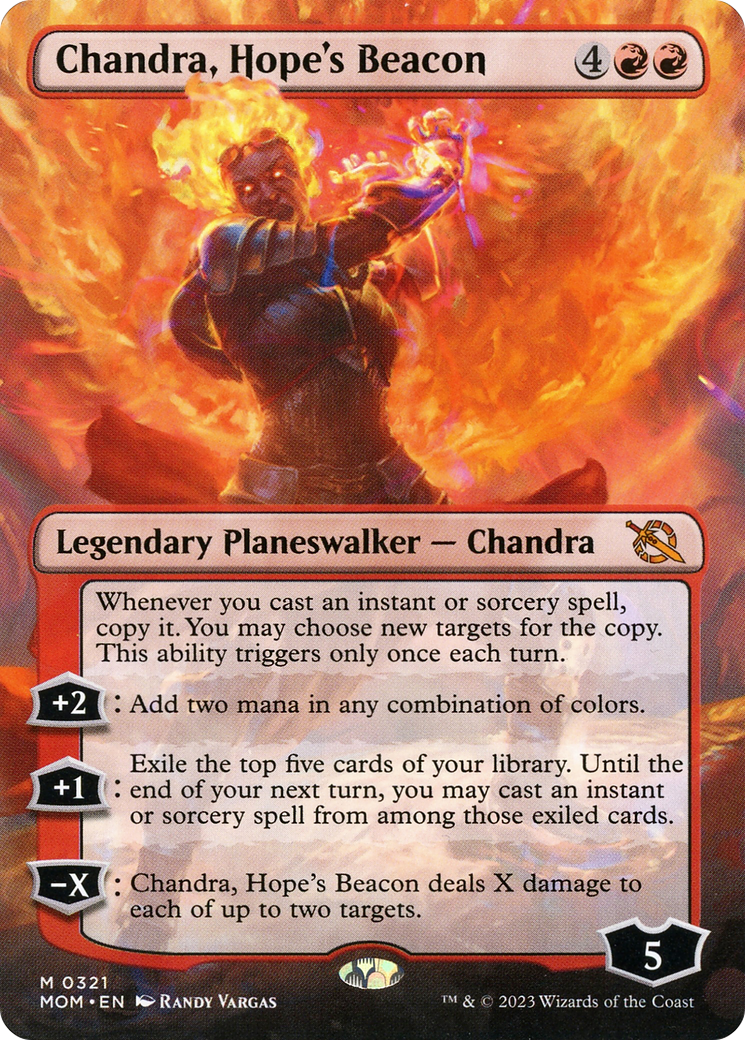 Chandra, Hope's Beacon (Borderless Alternate Art) [March of the Machine] | Odin's Place