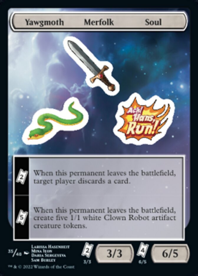 Yawgmoth Merfolk Soul [Unfinity Stickers] | Odin's Place